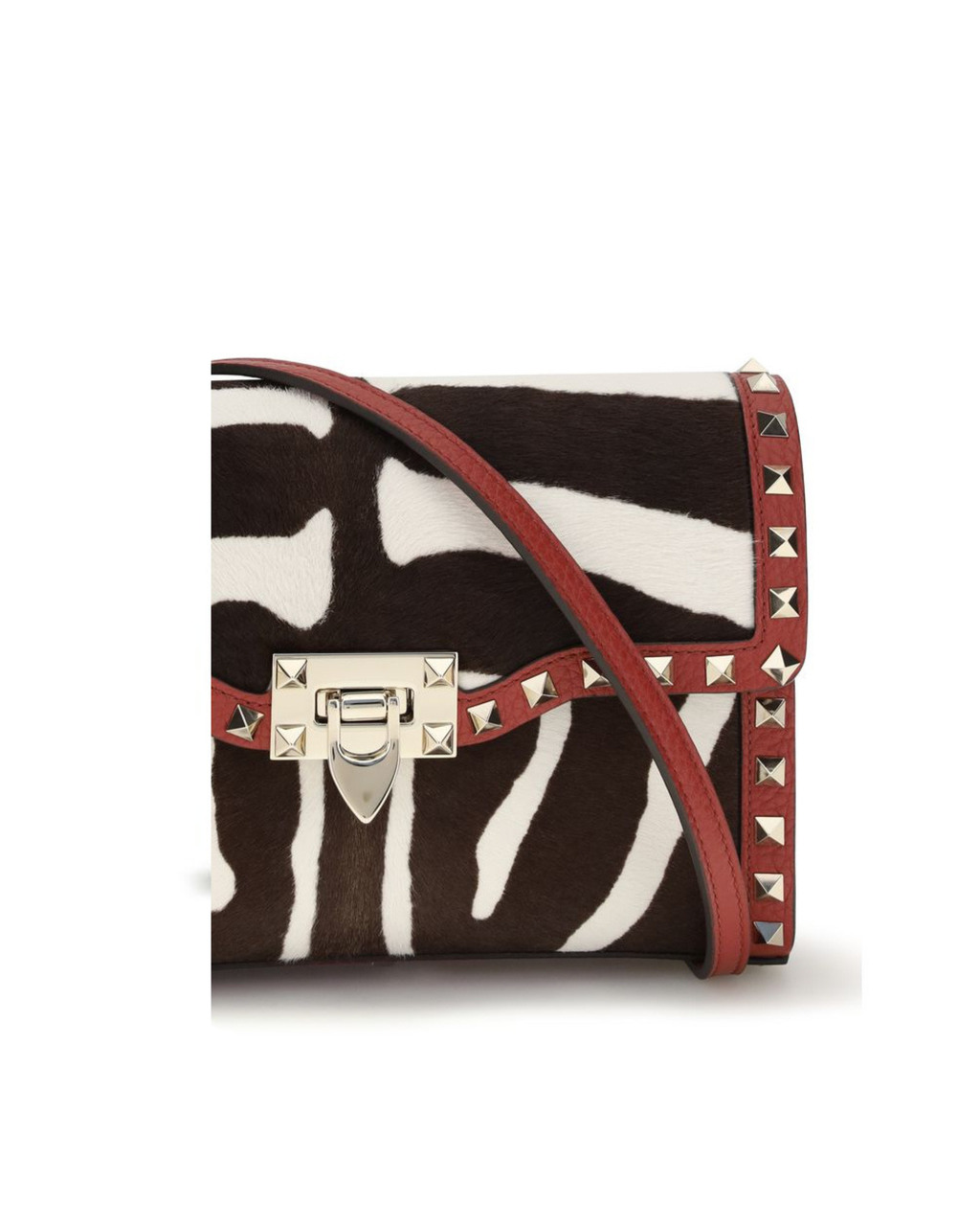 Valentino Garavani – Zebra Print Rockstud Shoulder Bag