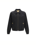 Valentino Giacca con Colletto e Zip in Cotone Nero