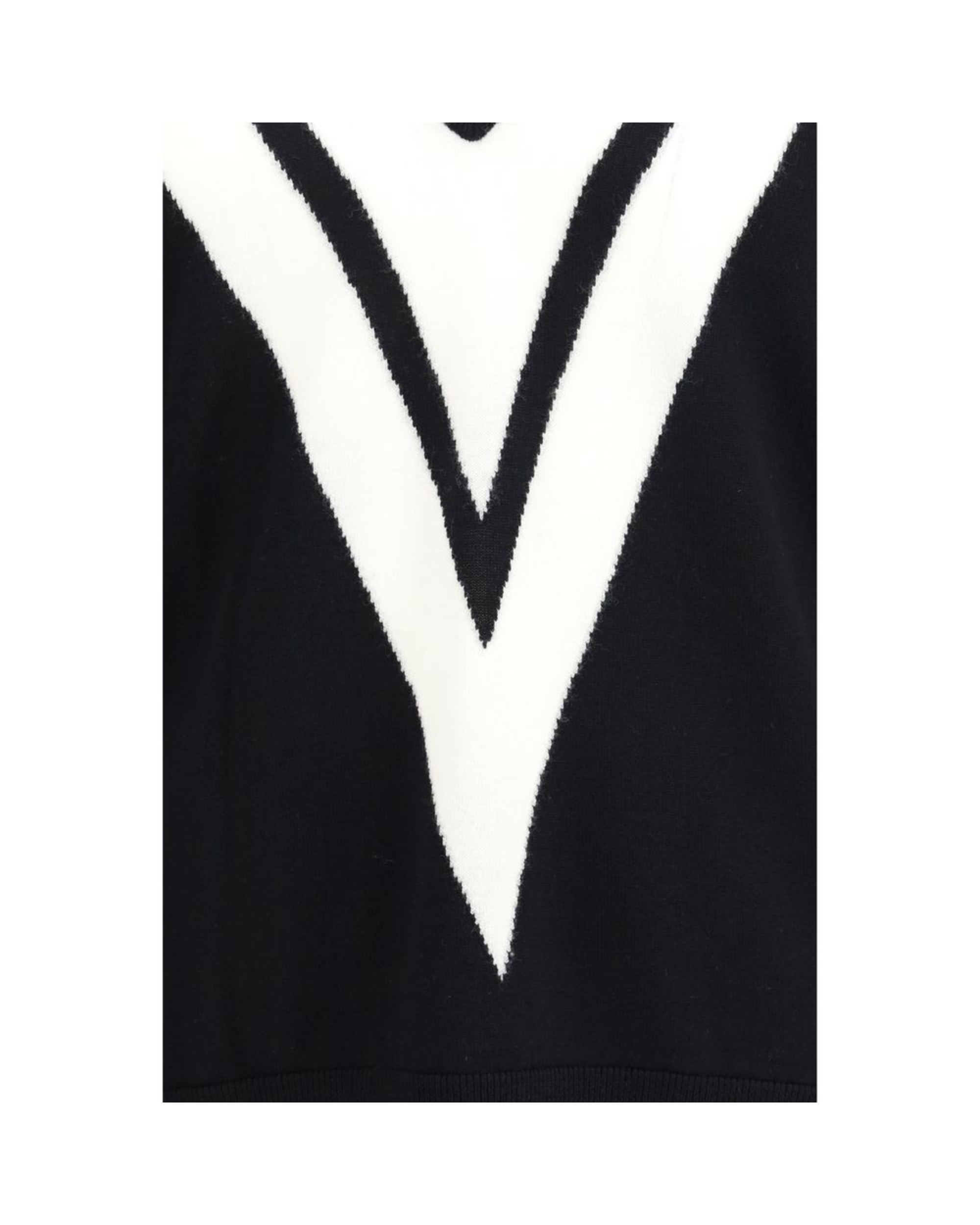 Valentino Maglione V Intarsia in Lana Vergine