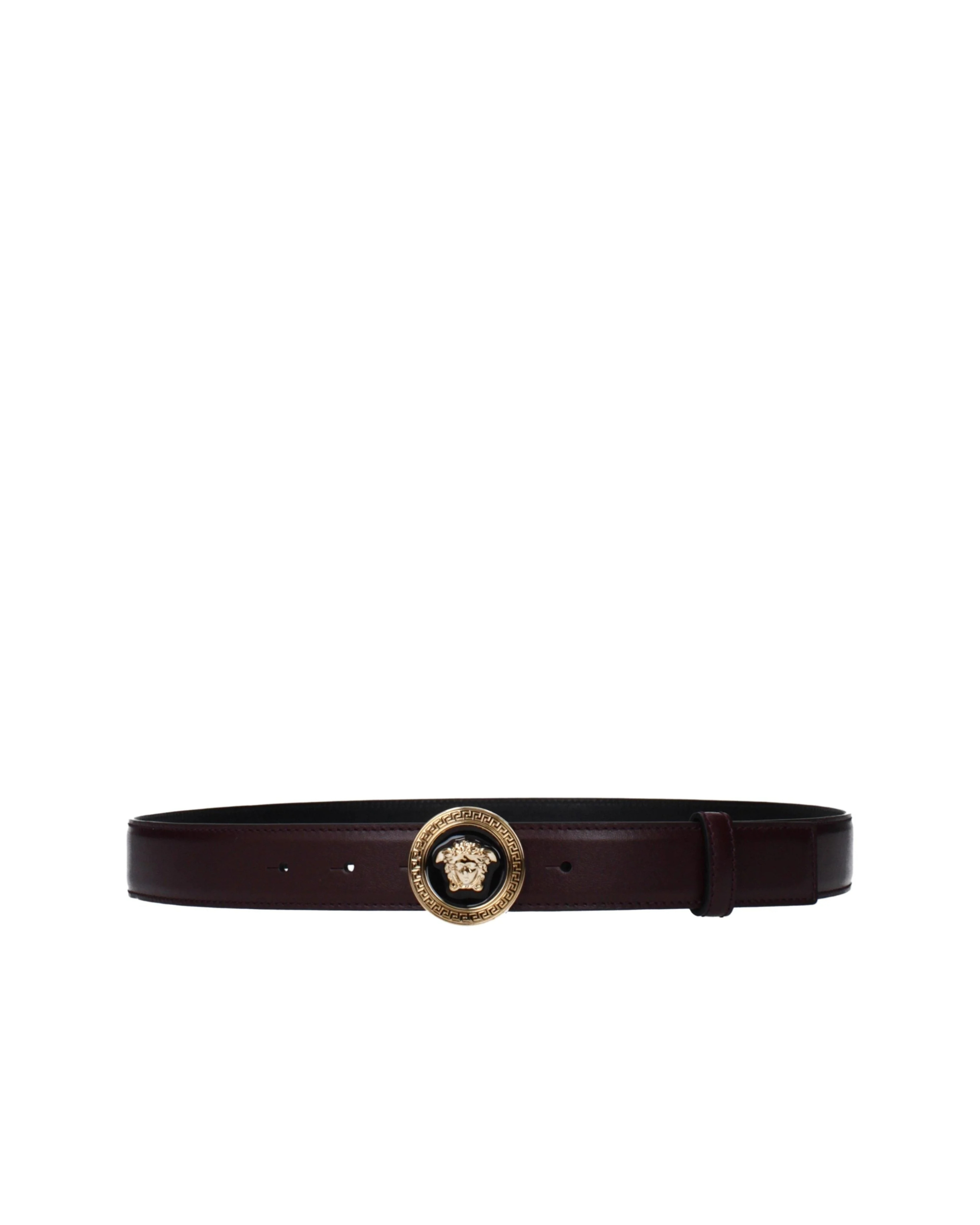 Versace – Medusa Heritage Leather Belt Violet