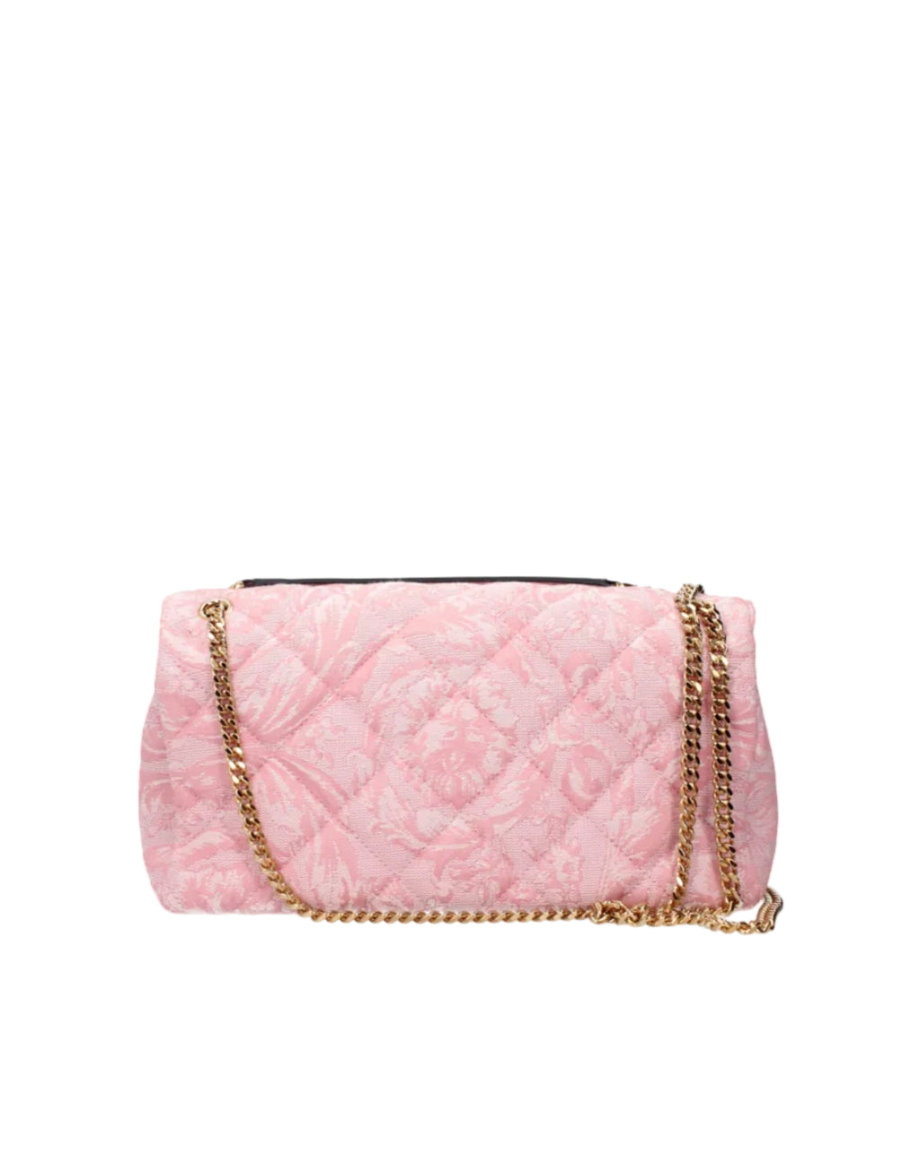 Versace – Barocco Quilted Chain Shoulder Bag Pink Large