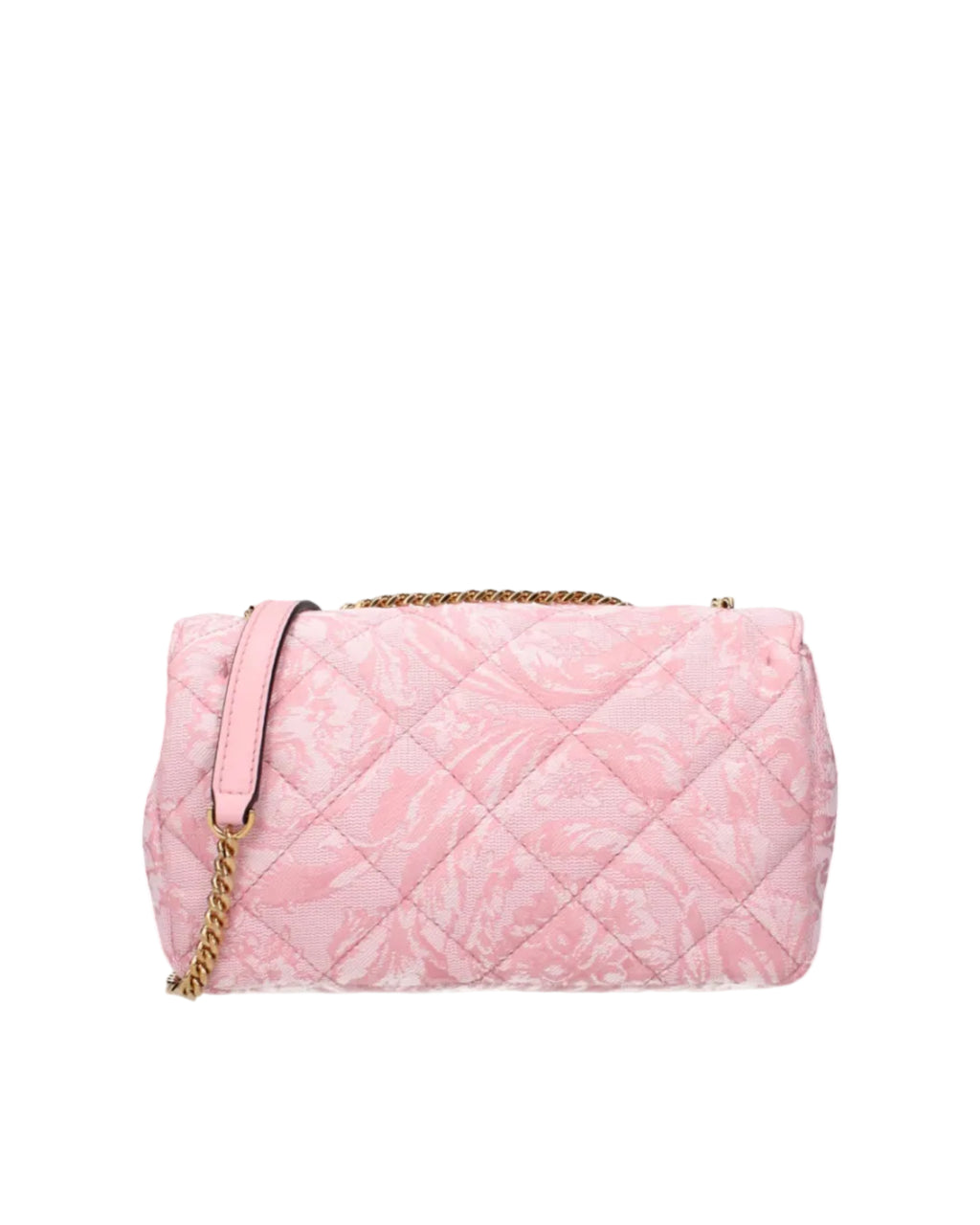 Versace – Barocco Quilted Chain Shoulder Bag Pink