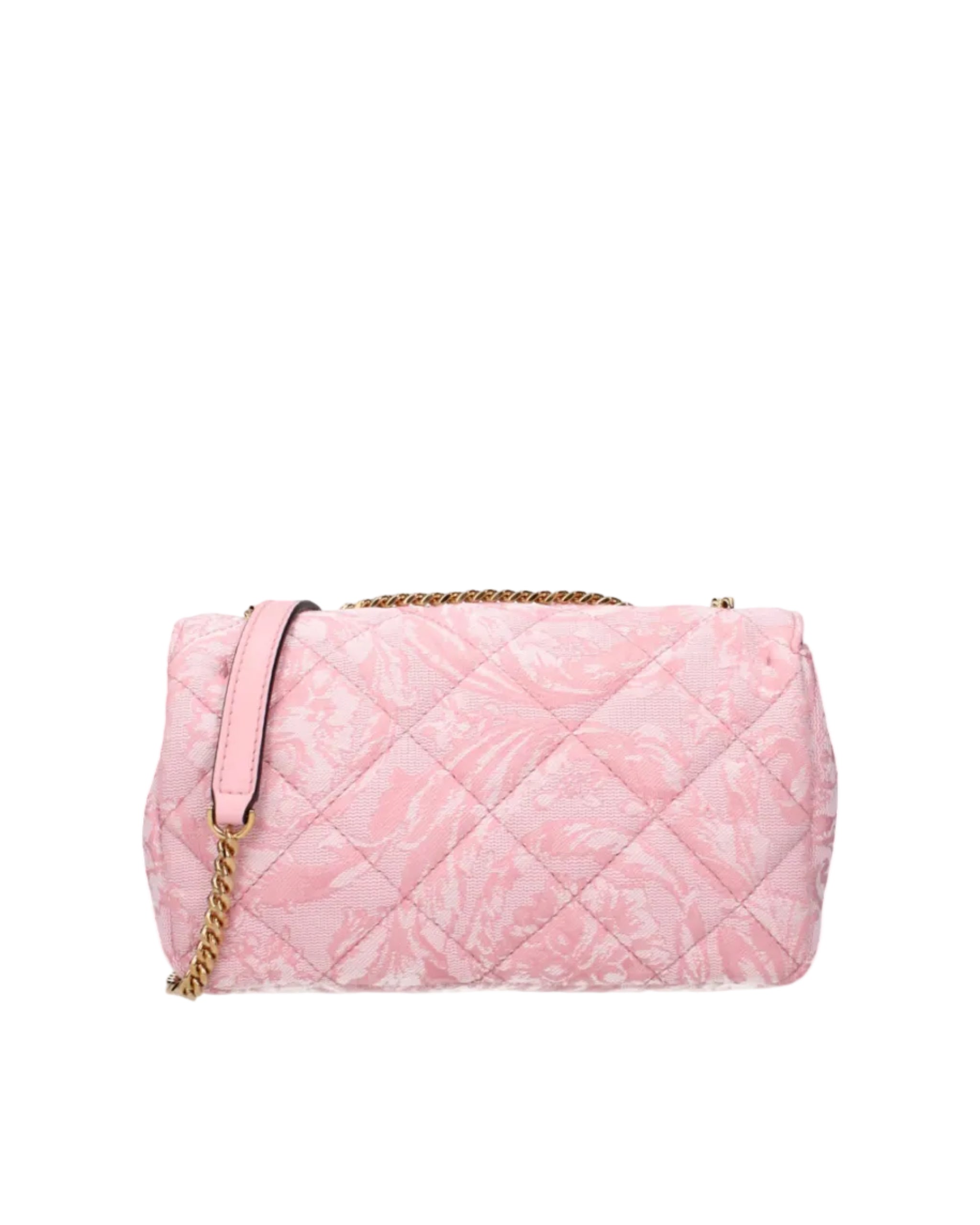 Versace – Barocco Quilted Chain Shoulder Bag Pink