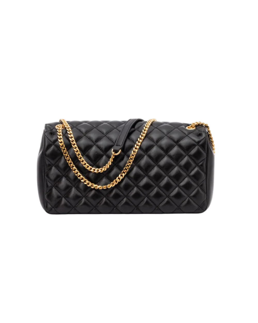 Versace – Quilted Lambskin Chain Shoulder Bag Black Medusa