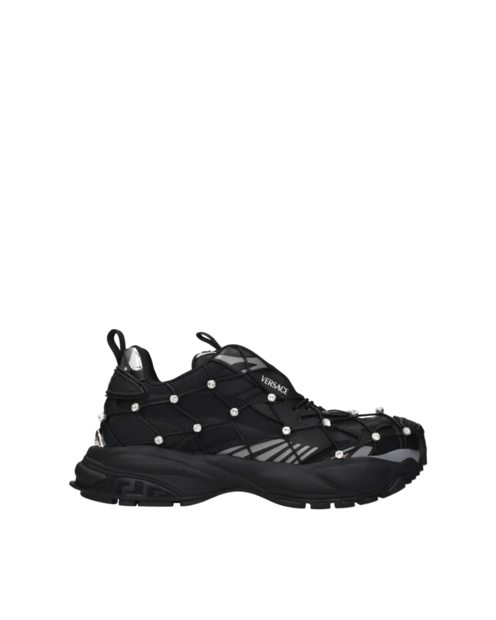 Versace – Crystal Embellished Sneakers Black