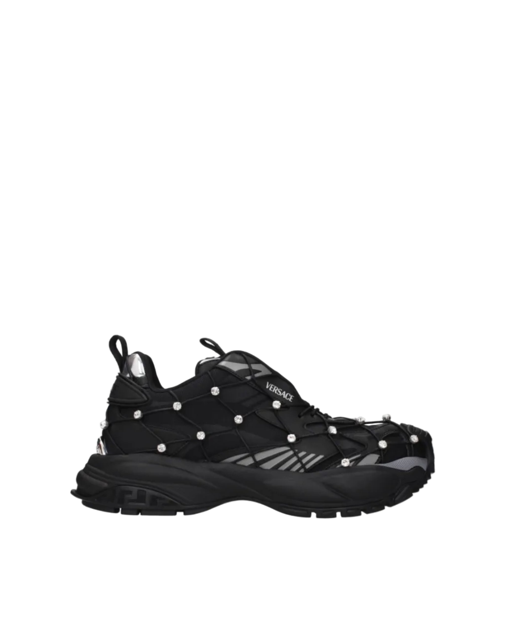Versace – Crystal Embellished Sneakers Black