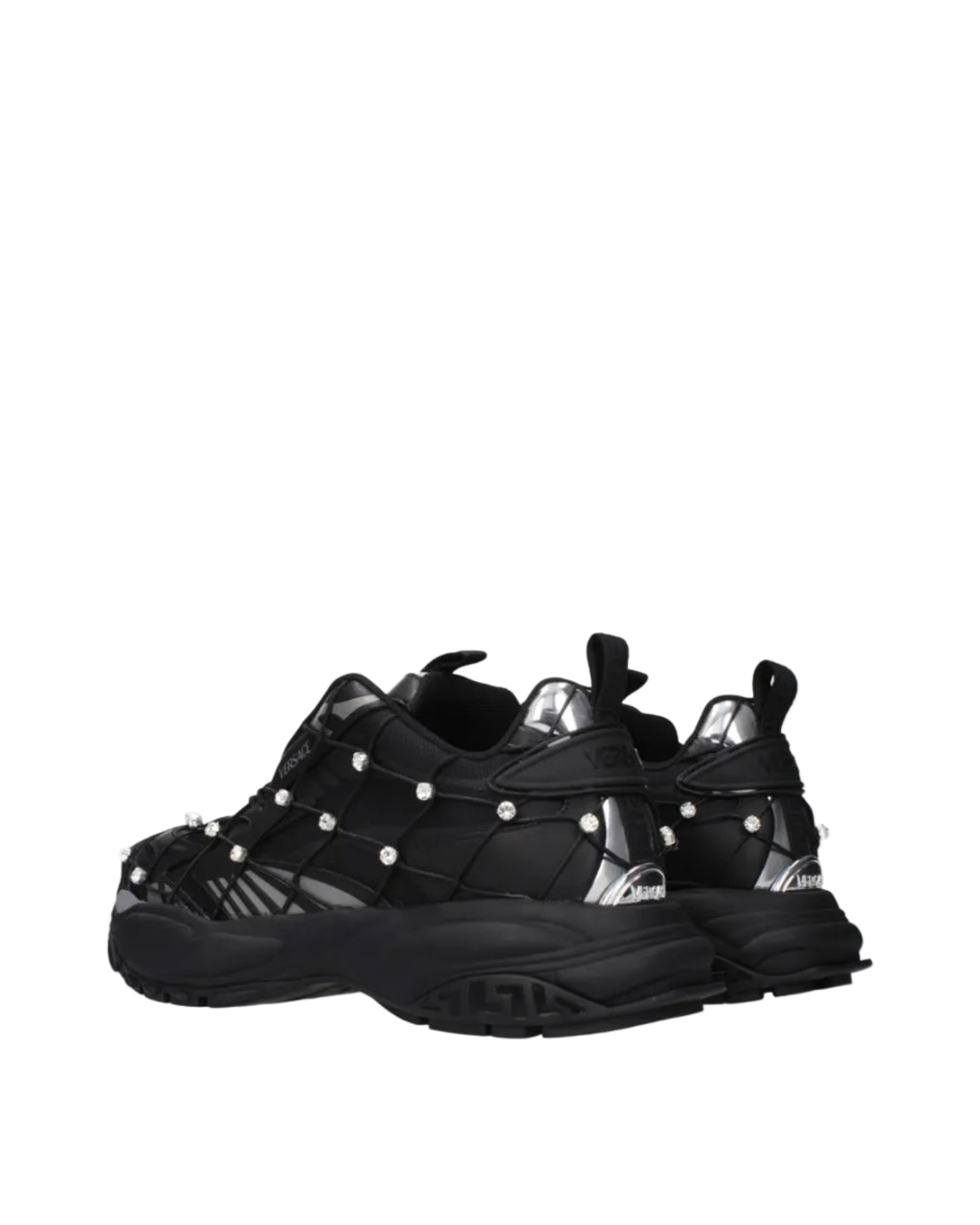 Versace – Crystal Embellished Sneakers Black