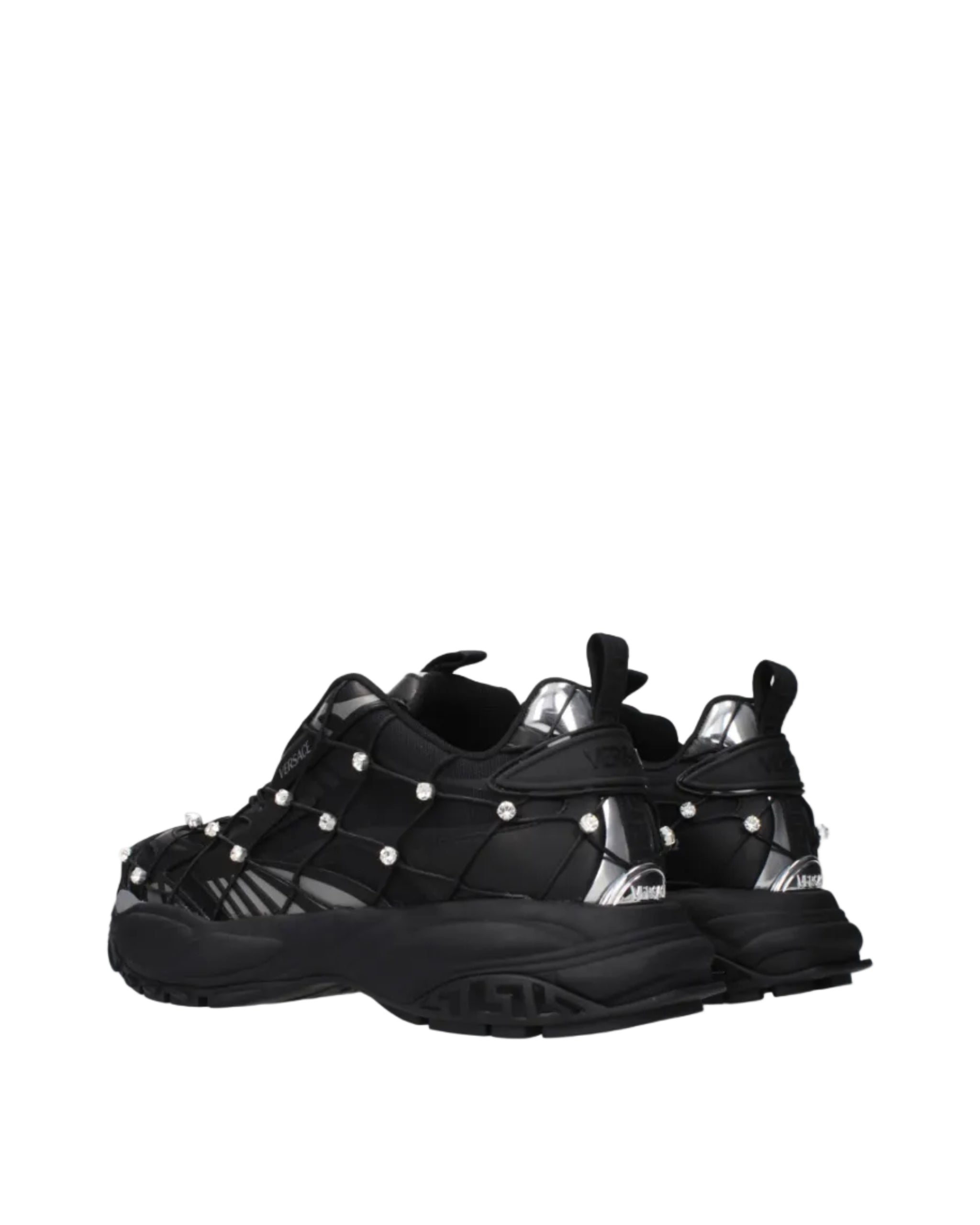 Versace – Crystal Embellished Sneakers Black
