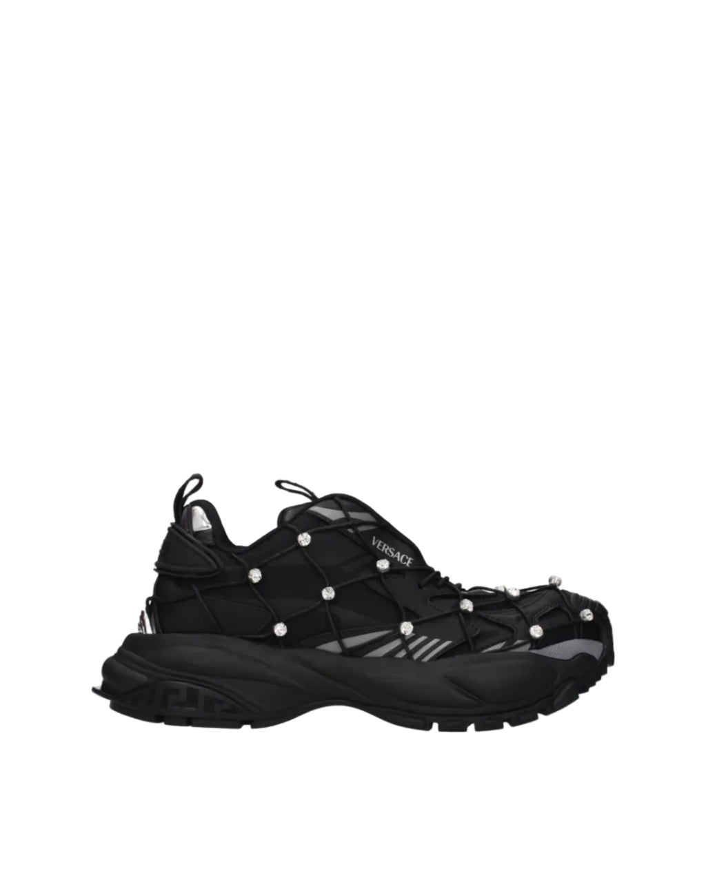 Versace – Crystal Rhinestone Sneakers Black