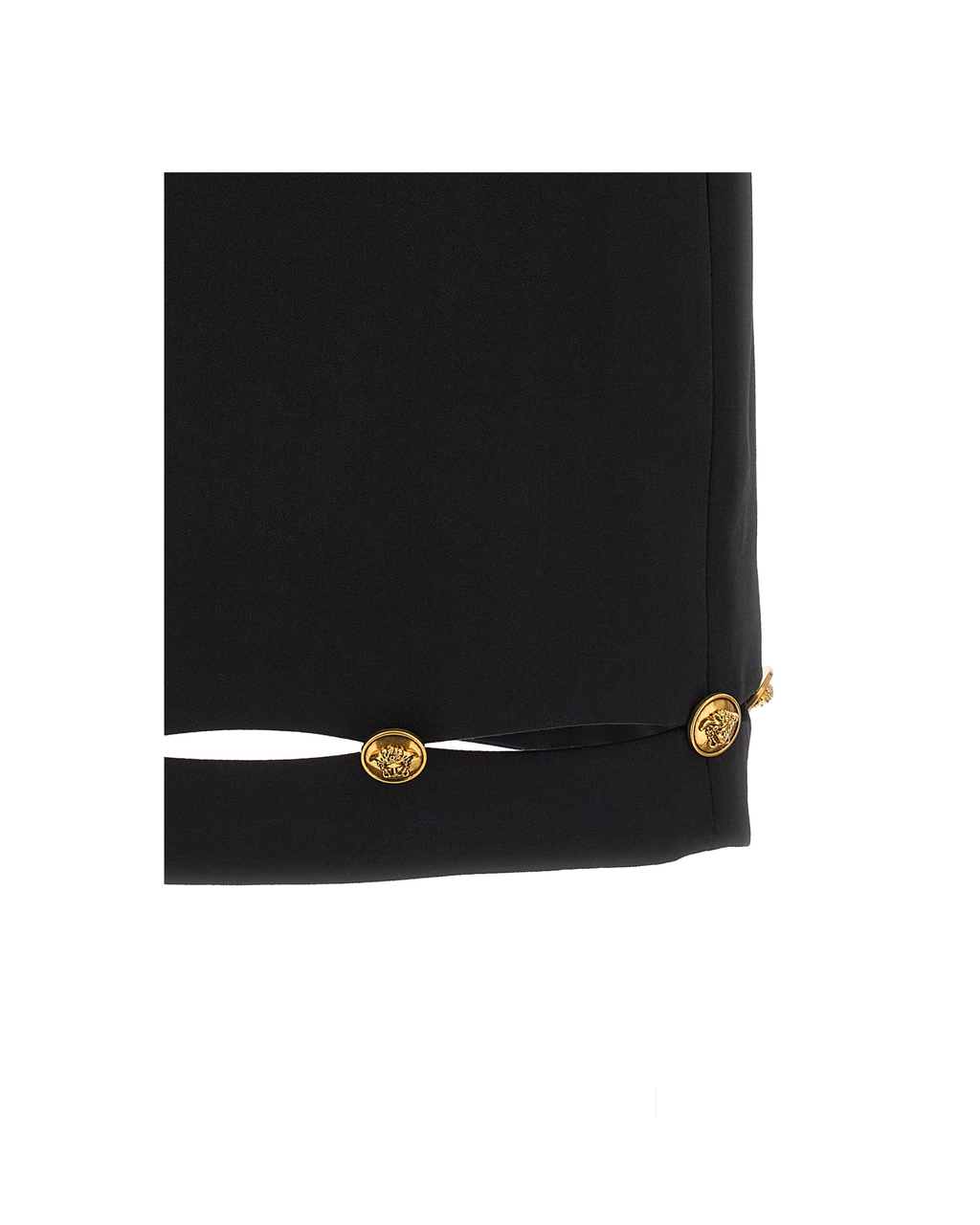 Versace Grain de Poudre Medusa Cut-Out Mini Skirt