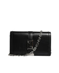 Versace – Greca Chain Leather Crossbody Bag Black