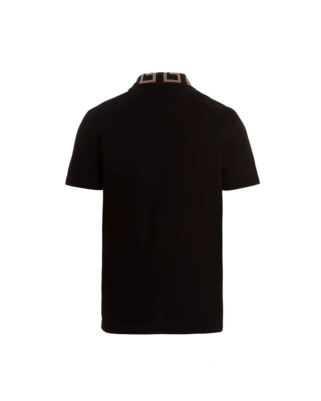 Versace – Greca Collar Polo Shirt Black