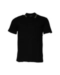 Versace – Greca Collar Polo Shirt Black