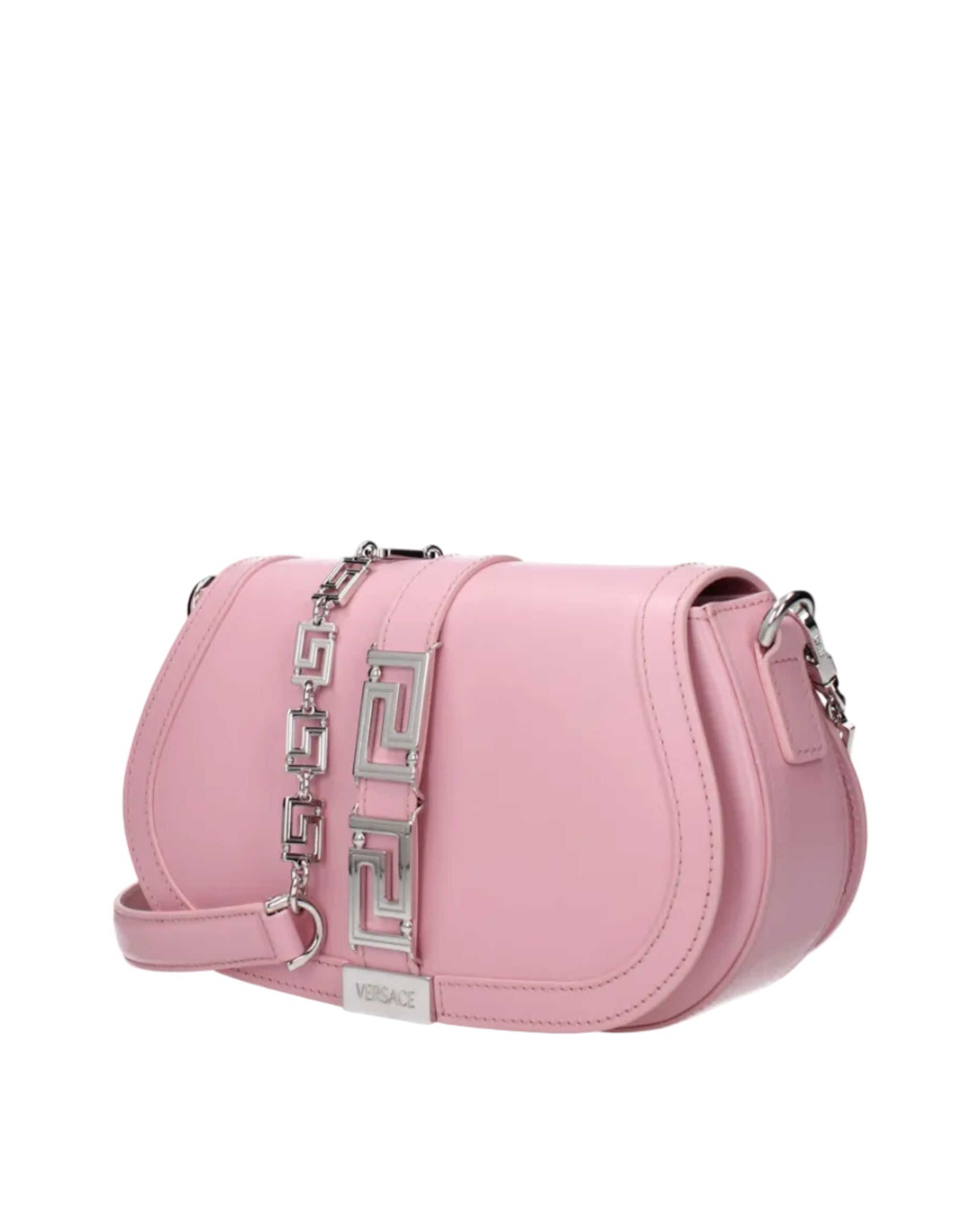 Versace – Greca Goddess Leather Shoulder Bag Pink