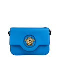 Versace – La Medusa Leather Shoulder Bag Blue