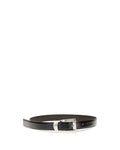 Versace – Leather Belt with Palladium Buckle