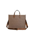 Versace – Logo Canvas Crossbody Tote Bag Brown