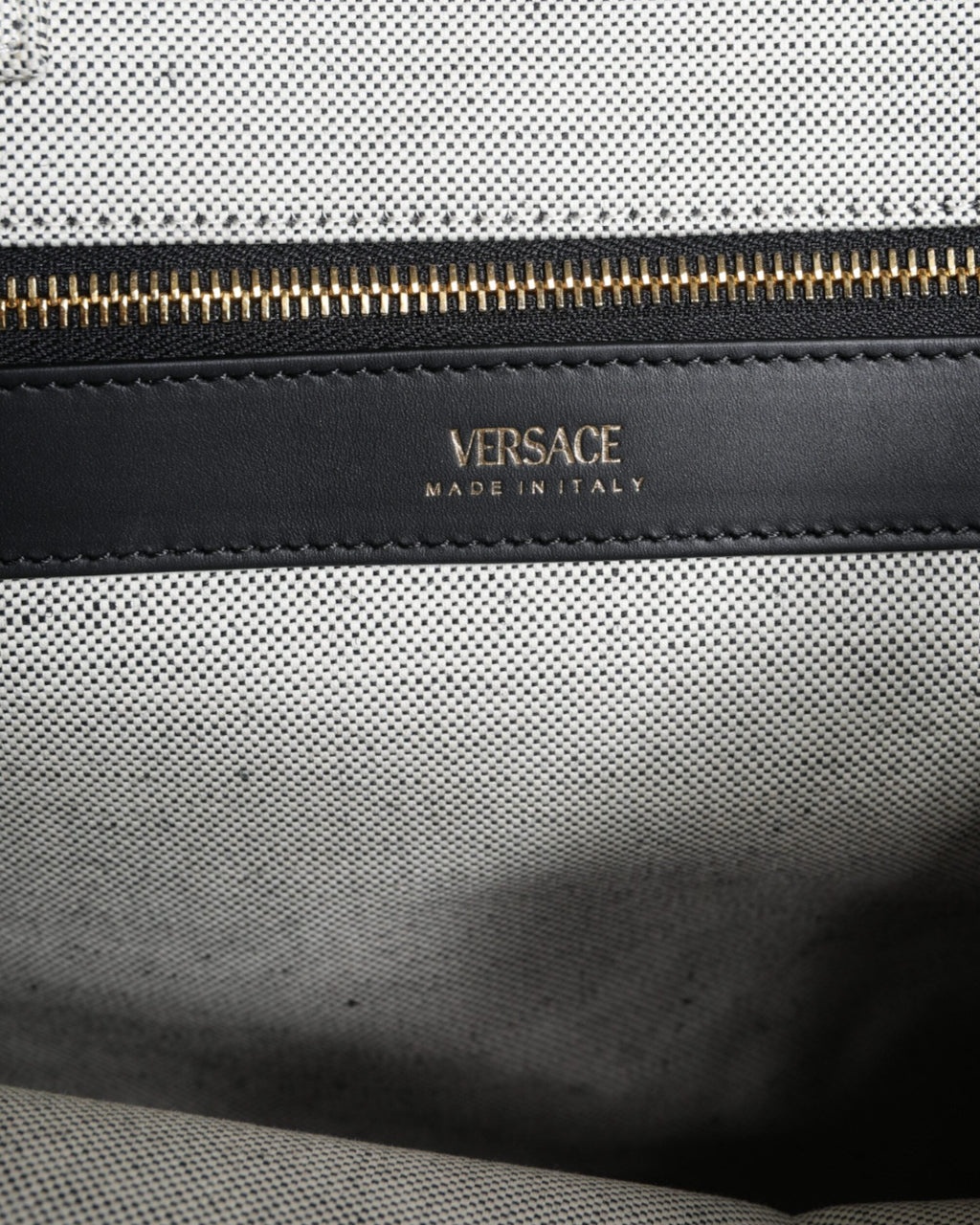 Versace – Logo Canvas Tote Bag White