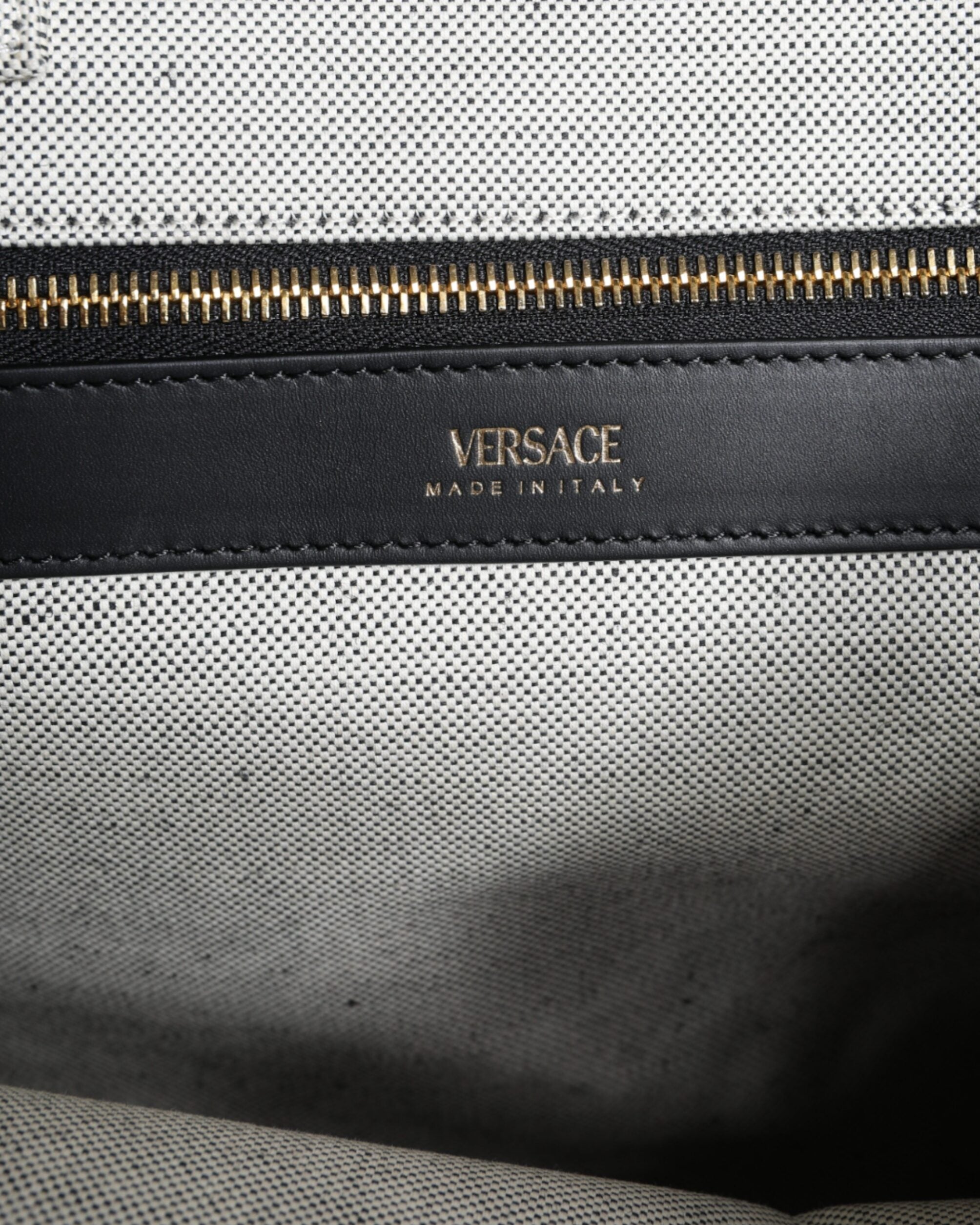 Versace – Logo Canvas Tote Bag White