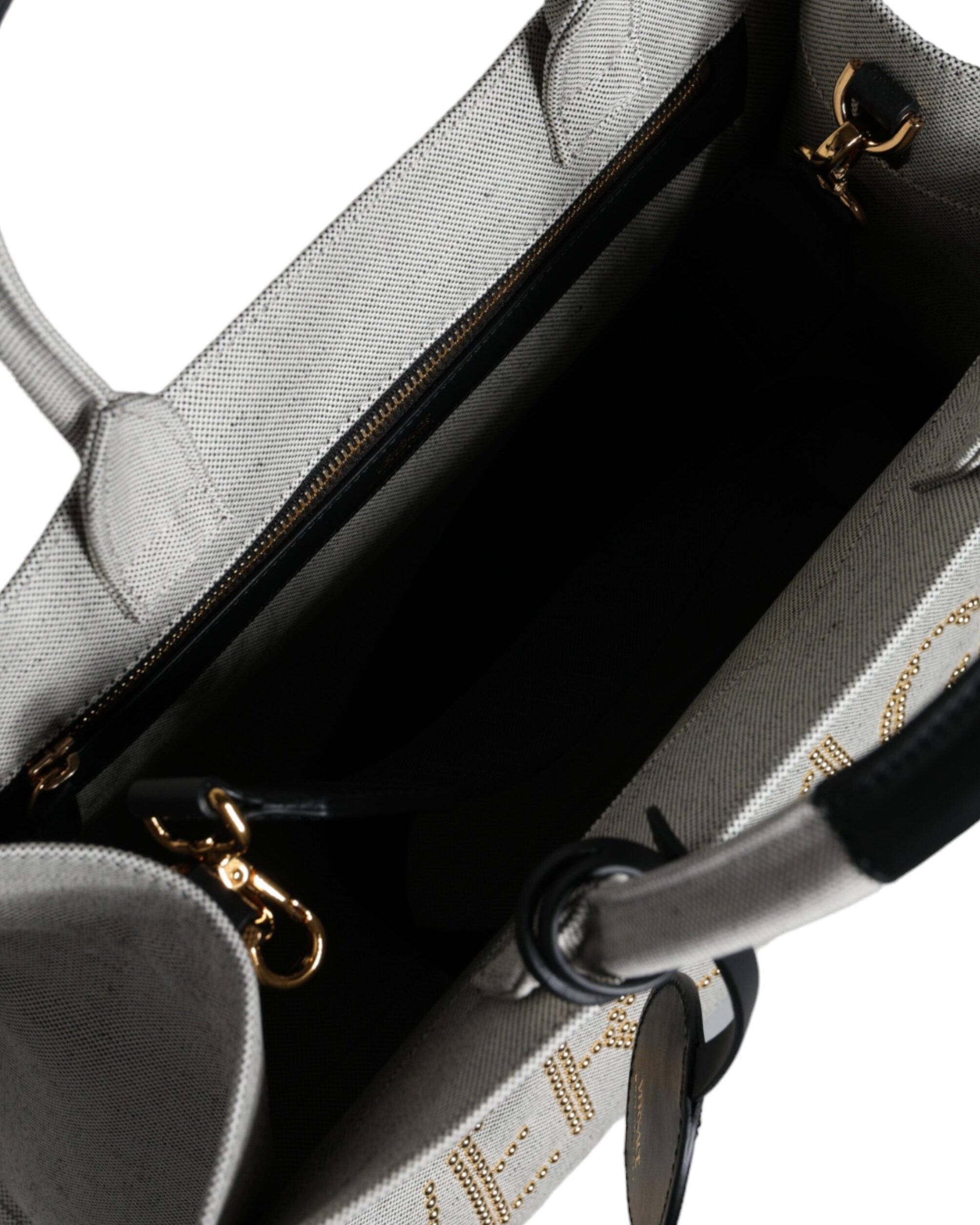 Versace – Logo Canvas Tote Bag White