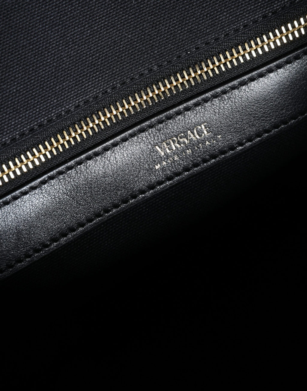 Versace – Logo Studded Tote Bag Black