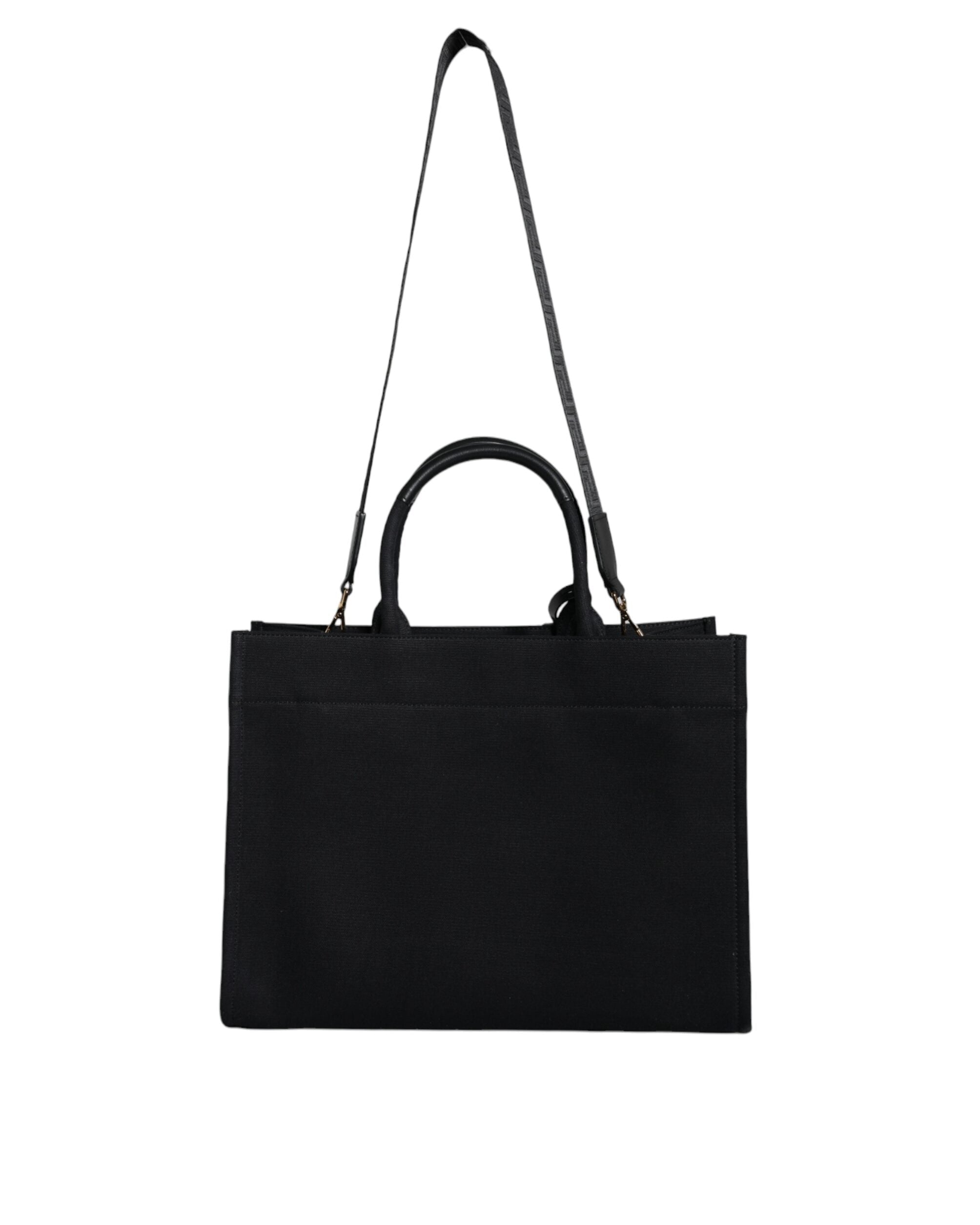 Versace – Logo Studded Tote Bag Black