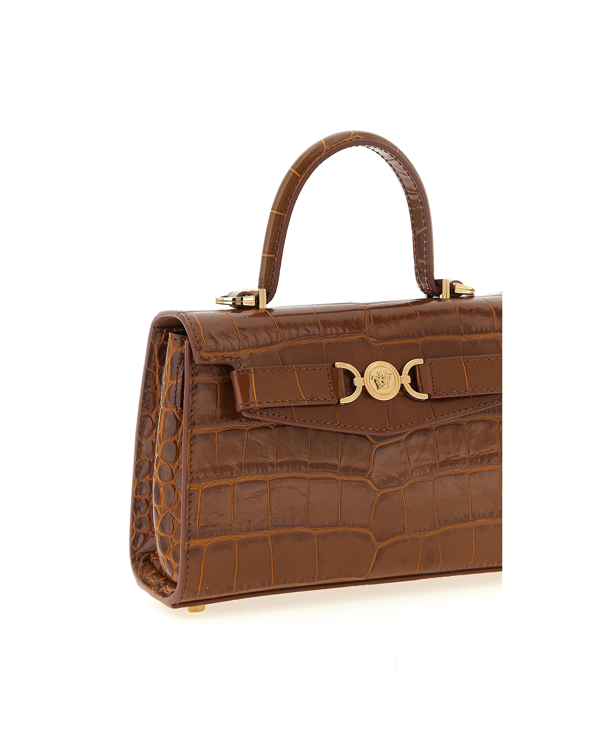 Versace – Medusa '95 Top Handle Bag Brown
