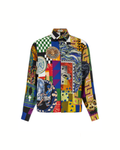 Versace Medusa Collage Silk Twill Shirt