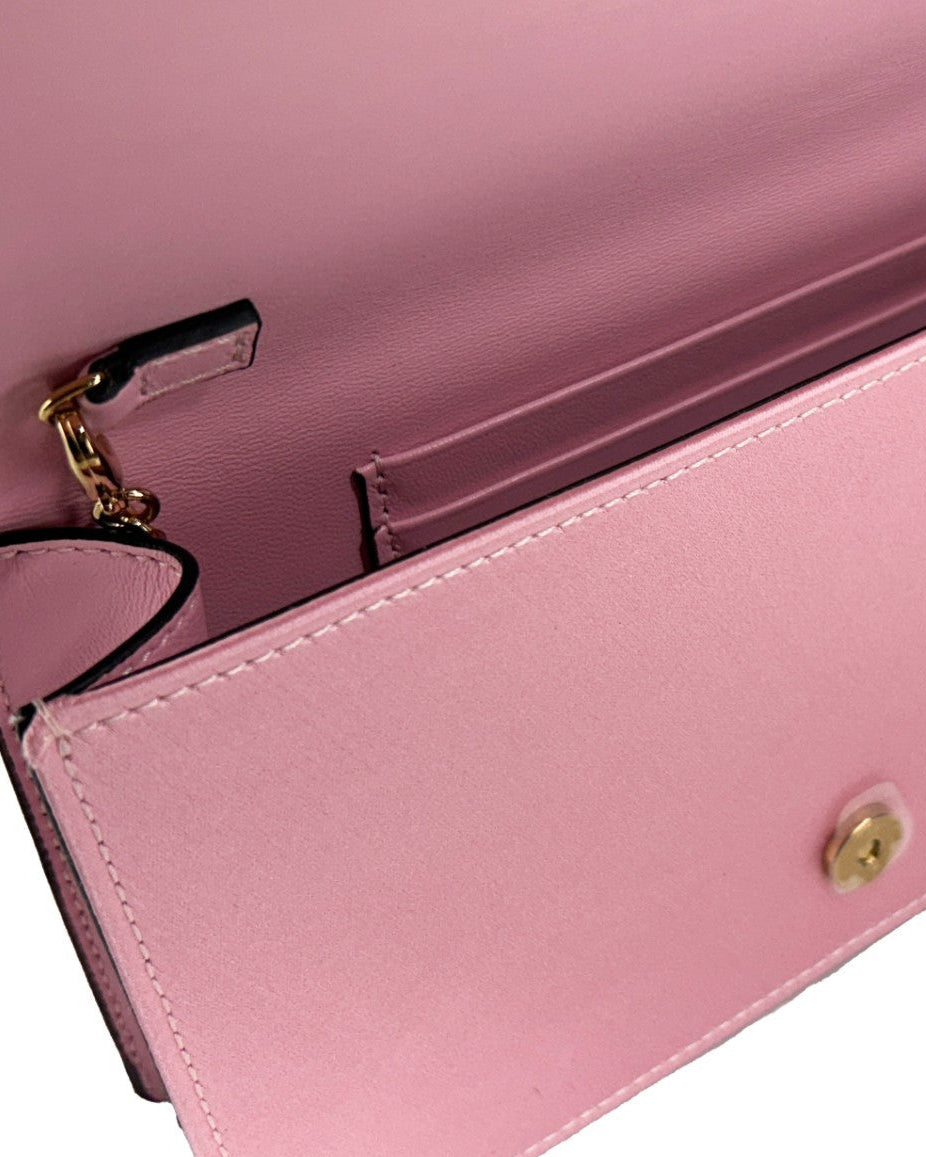 Versace – Medusa Crystal Satin Mini Chain Bag Pink