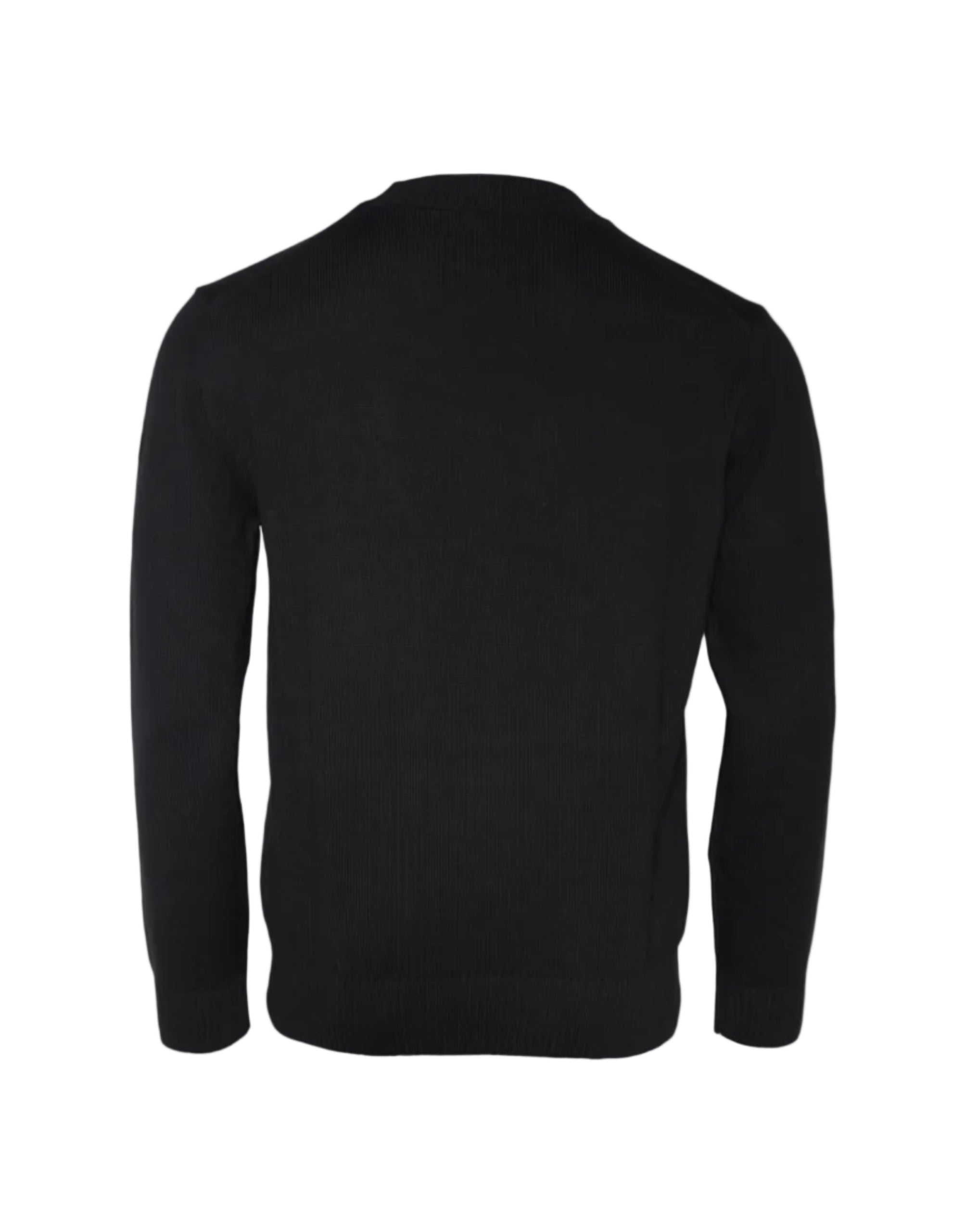 Versace – Medusa Embroidered Cotton Sweater Black