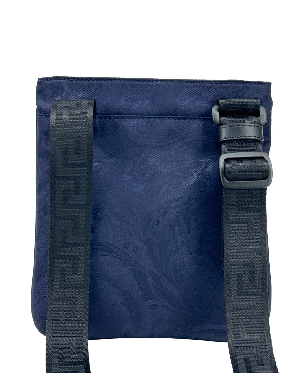 Versace – Medusa Flat Canvas Crossbody Bag Navy