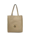 Versace – Medusa Large Leather Tote Bag Taupe