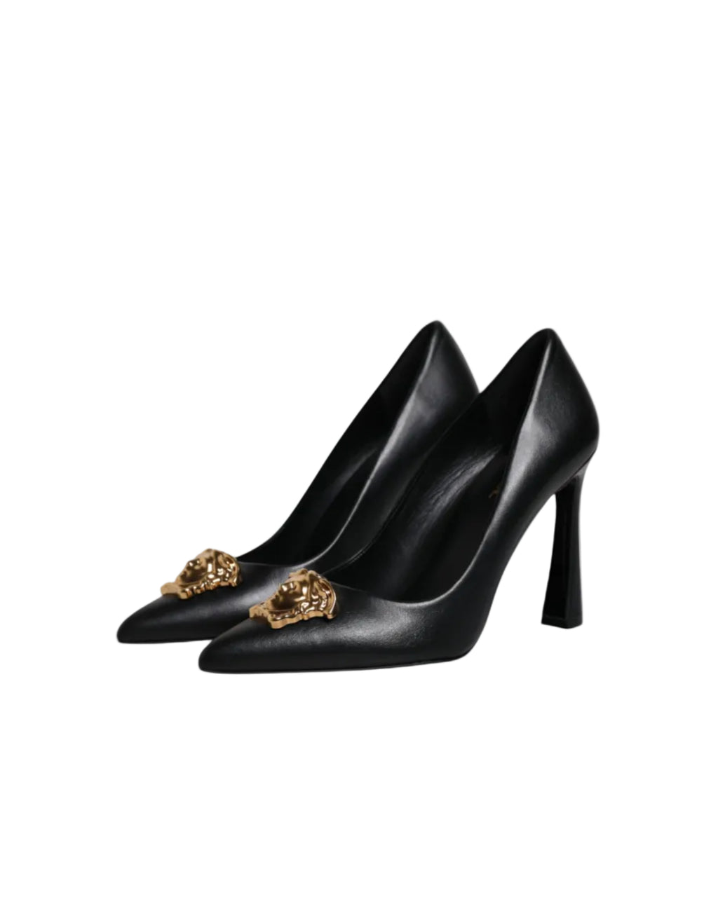 Versace – Medusa Leather High Heel Pumps Black