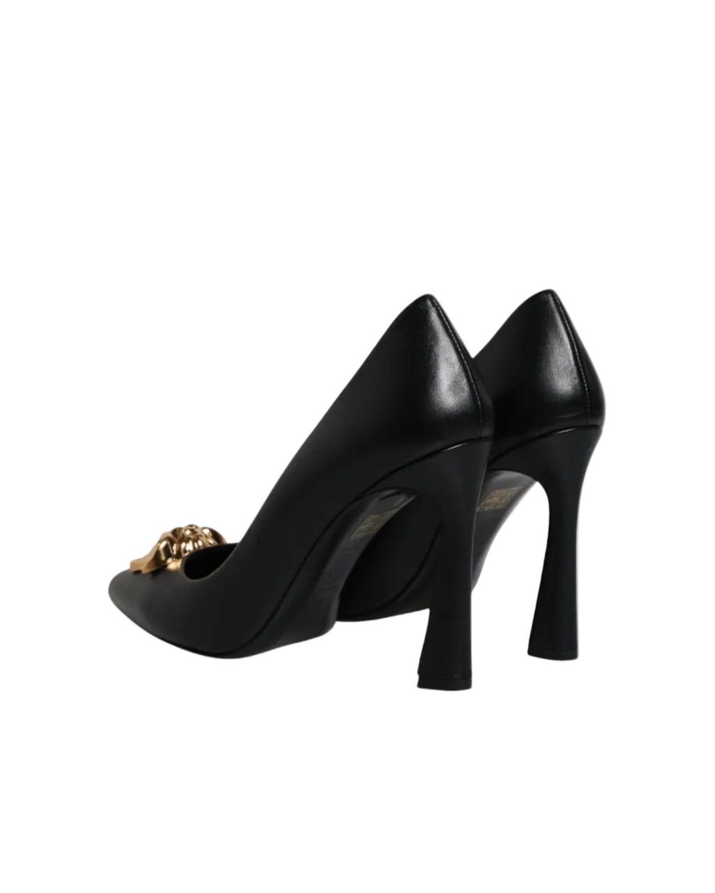 Versace – Medusa Leather High Heel Pumps Black