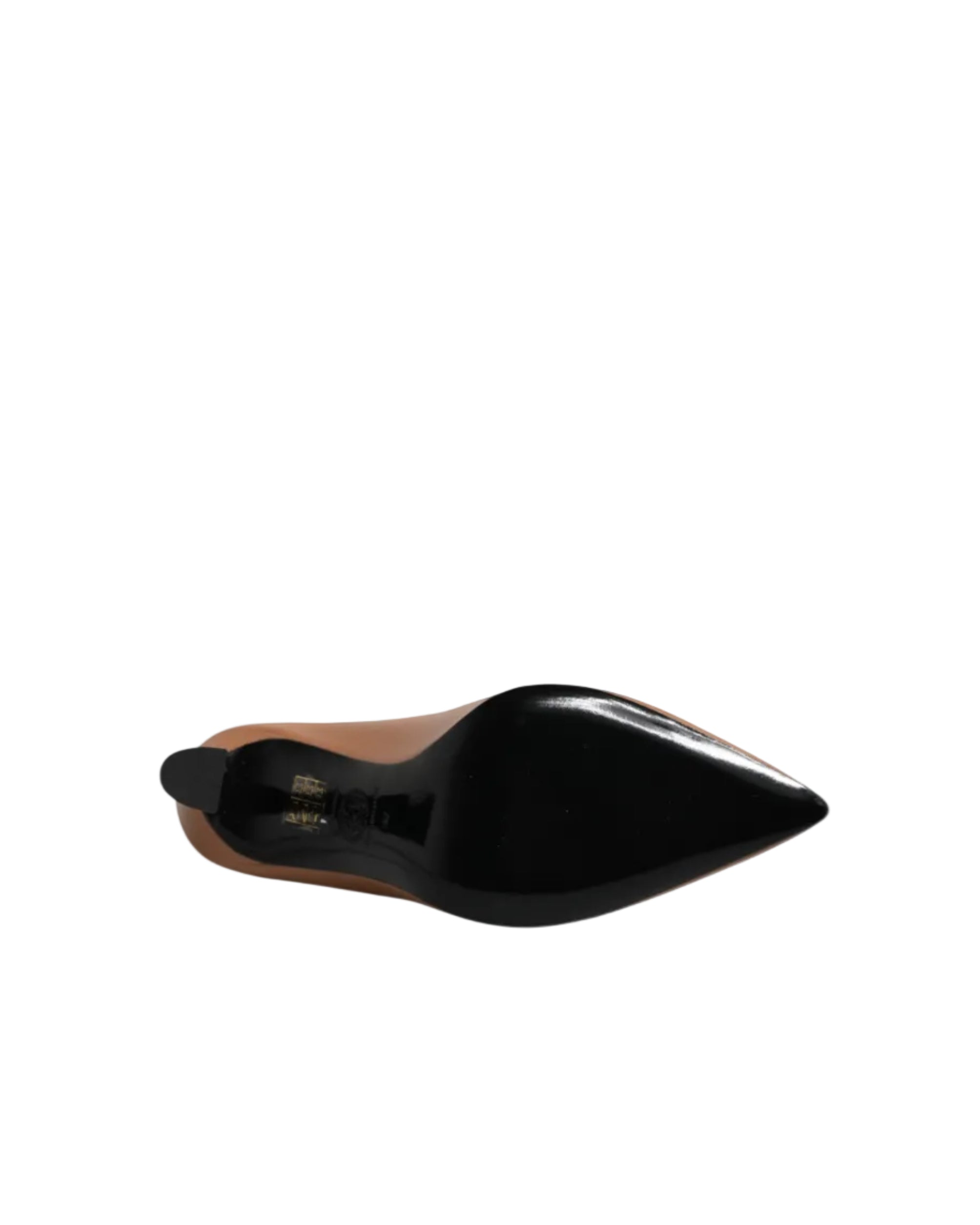 Versace – Medusa Leather High Heel Pumps Brown