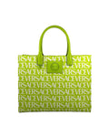 Versace – Medusa Logo Canvas Tote Bag Green