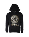 Versace – Medusa Logo Cotton Hoodie Black & Gold