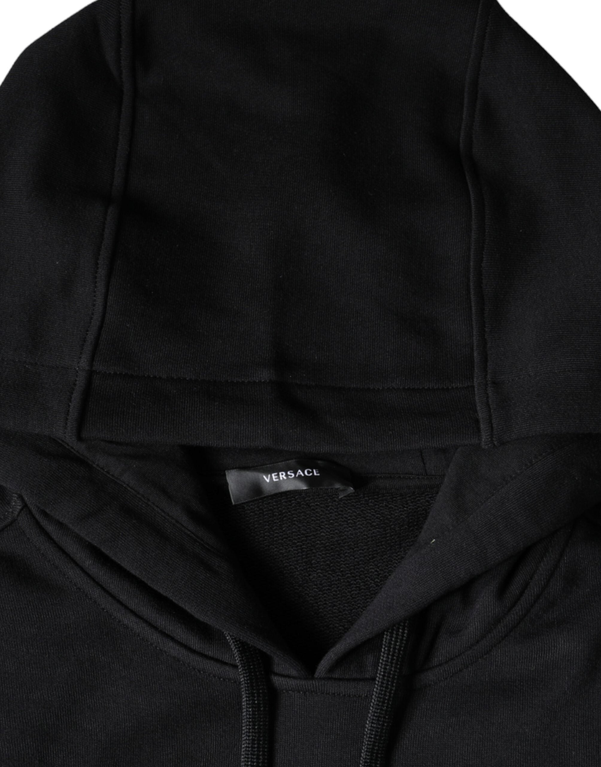 Versace – Medusa Logo Cotton Hoodie Black & Gold