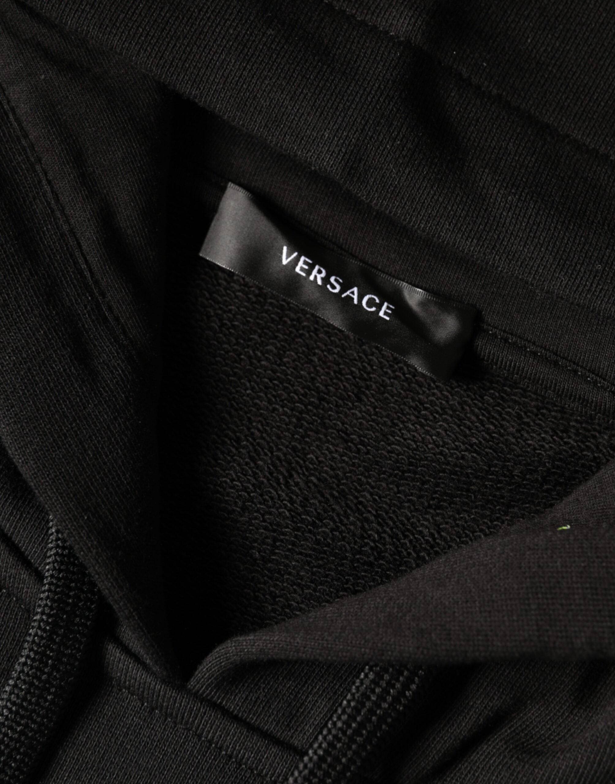 Versace – Medusa Logo Cotton Hoodie Black & Gold