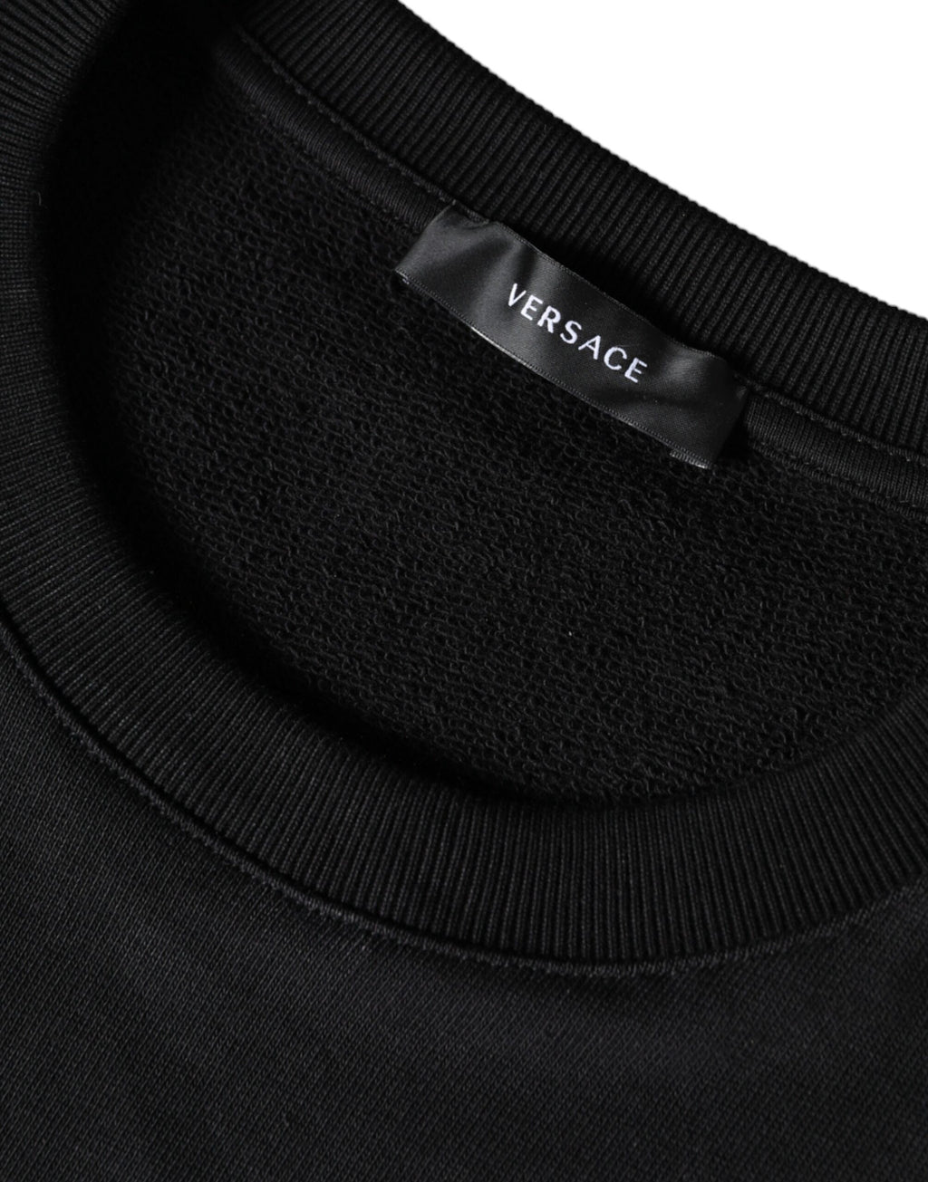 Versace – Medusa Logo Cotton Sweatshirt Black & Gold