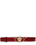 Versace – Medusa Patent Leather Belt Red