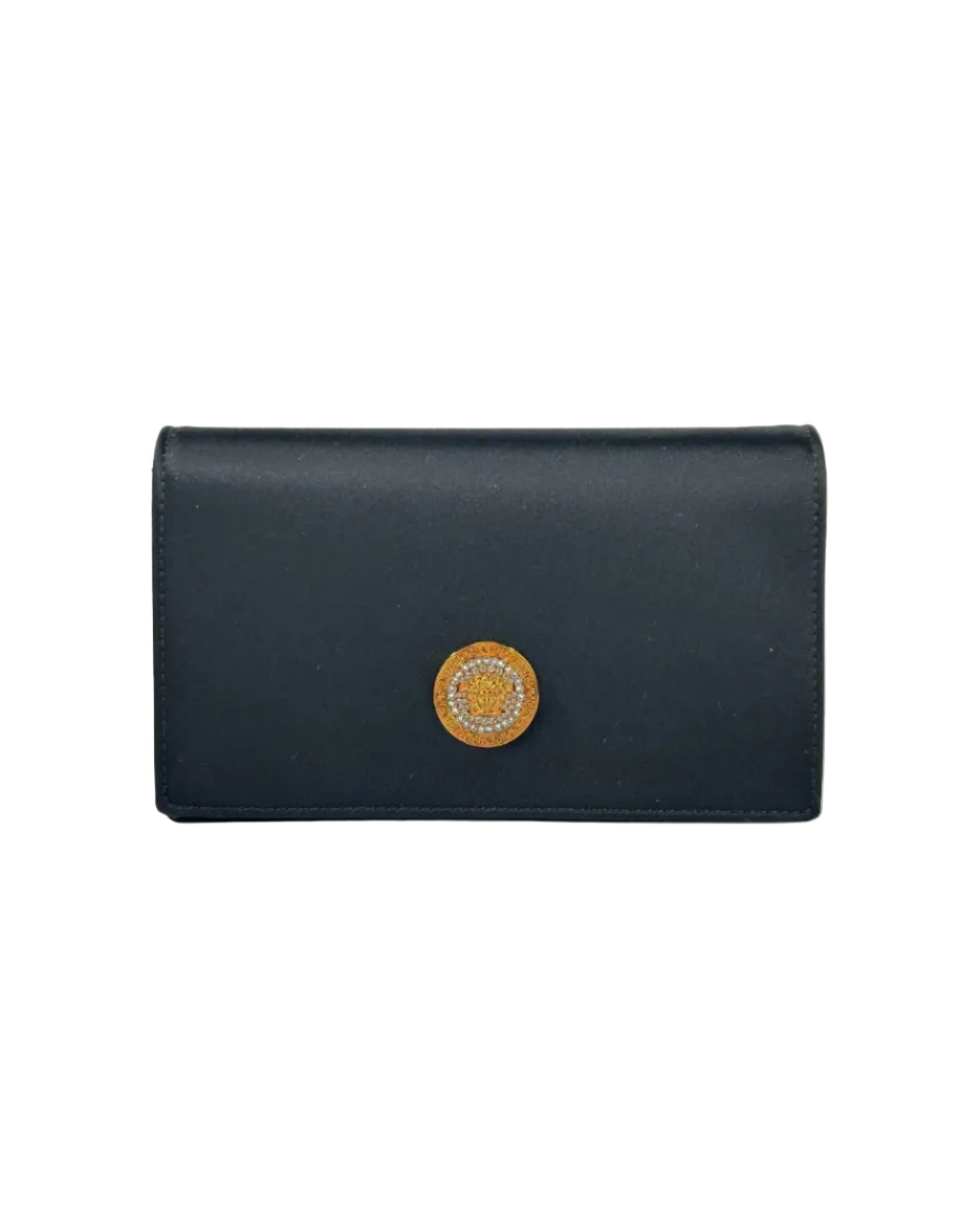 Versace – Mini Chain Wallet Crossbody Black