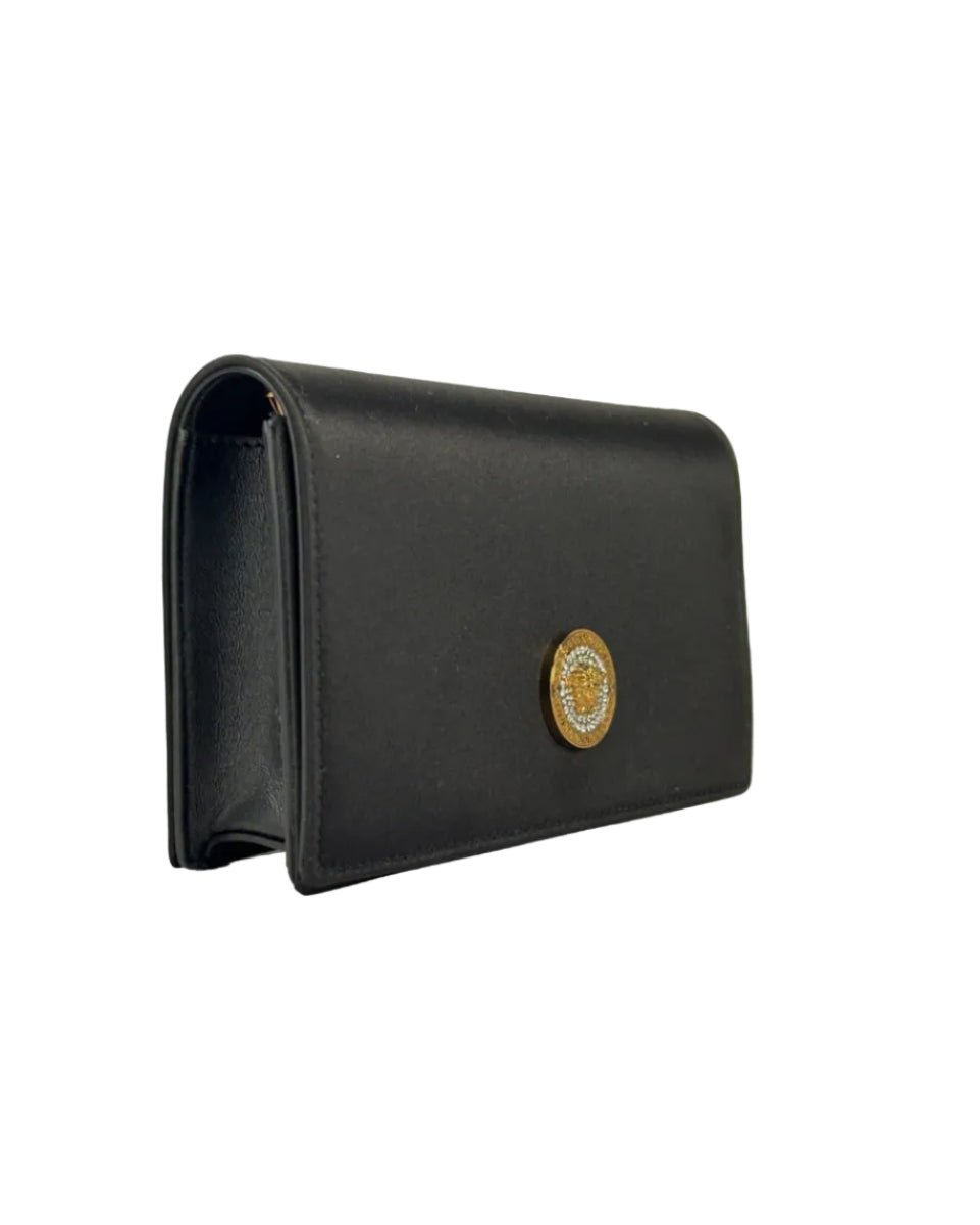 Versace – Mini Chain Wallet Crossbody Black