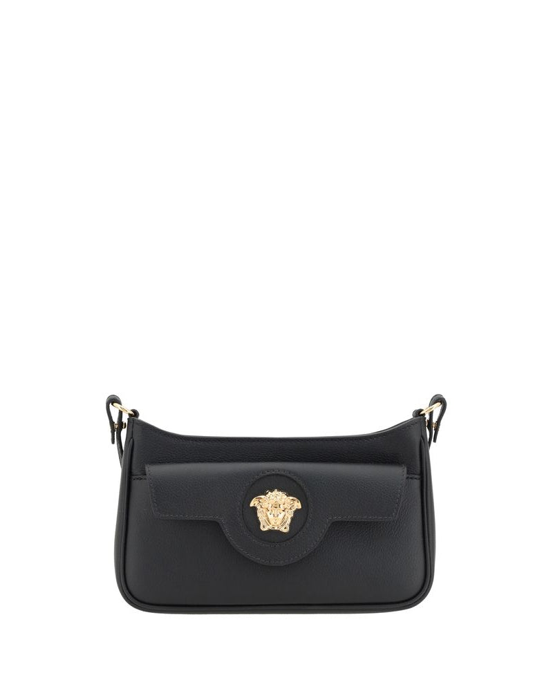 Versace – Mini Medusa Leather Shoulder Bag Black