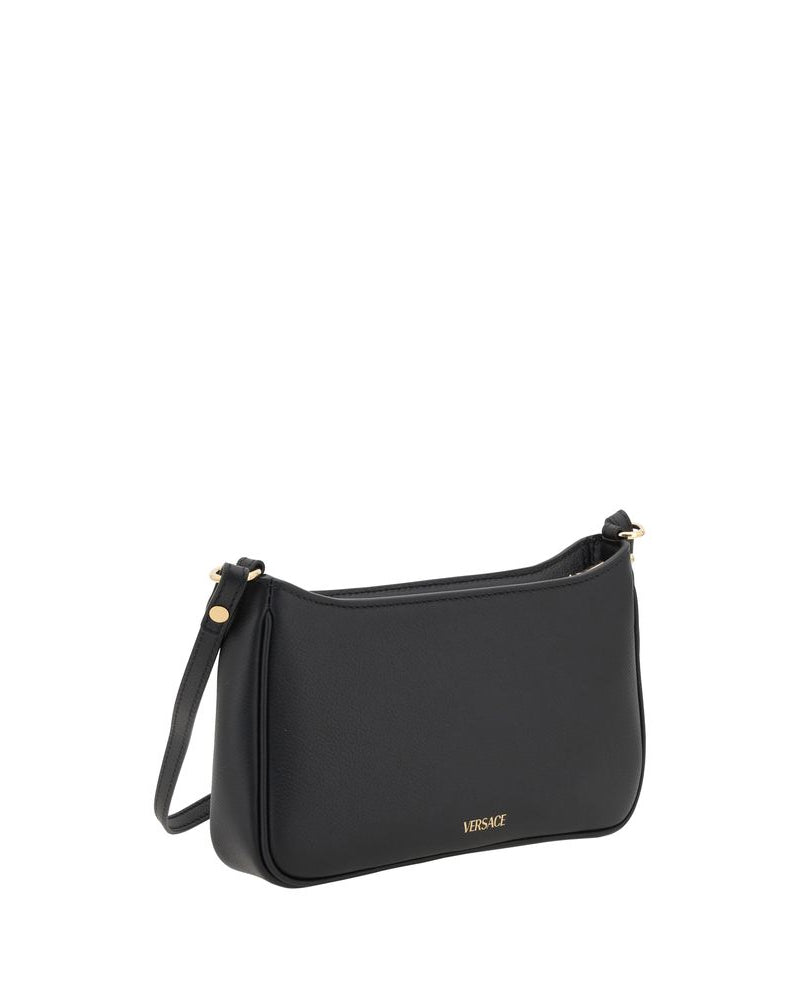Versace – Mini Medusa Leather Shoulder Bag Black