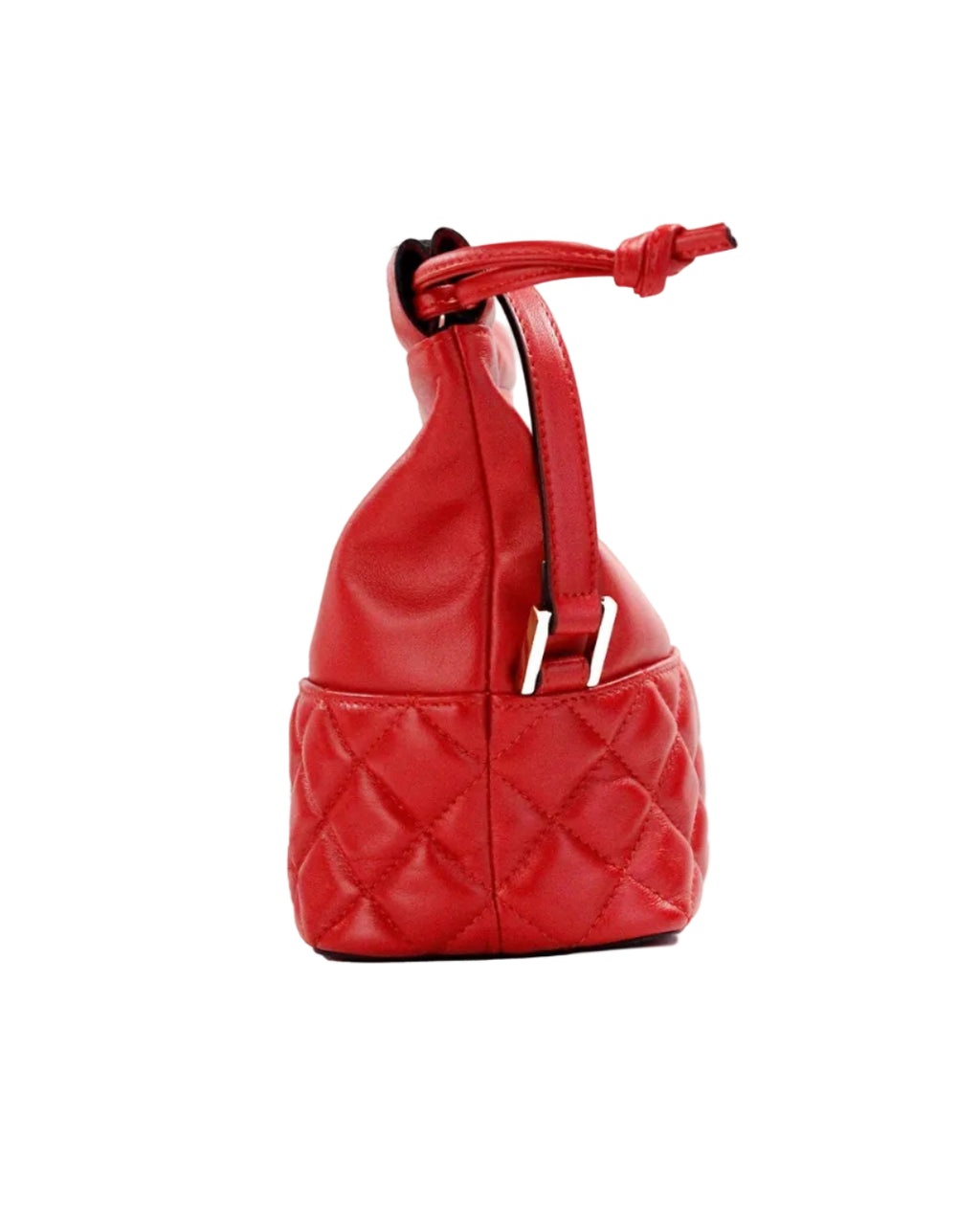 Versace – Quilted Leather Drawstring Shoulder Bag Red