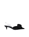 Versace – Satin Bow Mule Pumps Black