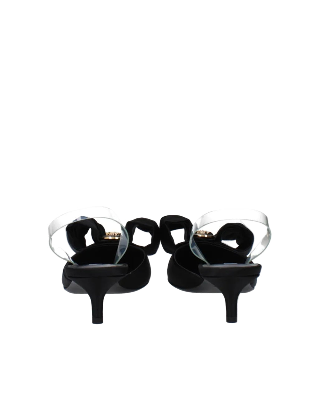 Versace – Satin Bow Mule Pumps Black