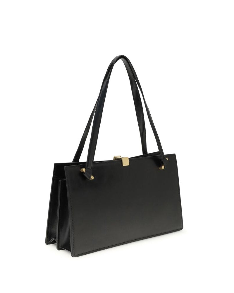 Versace – Severine Leather Shoulder Bag Black