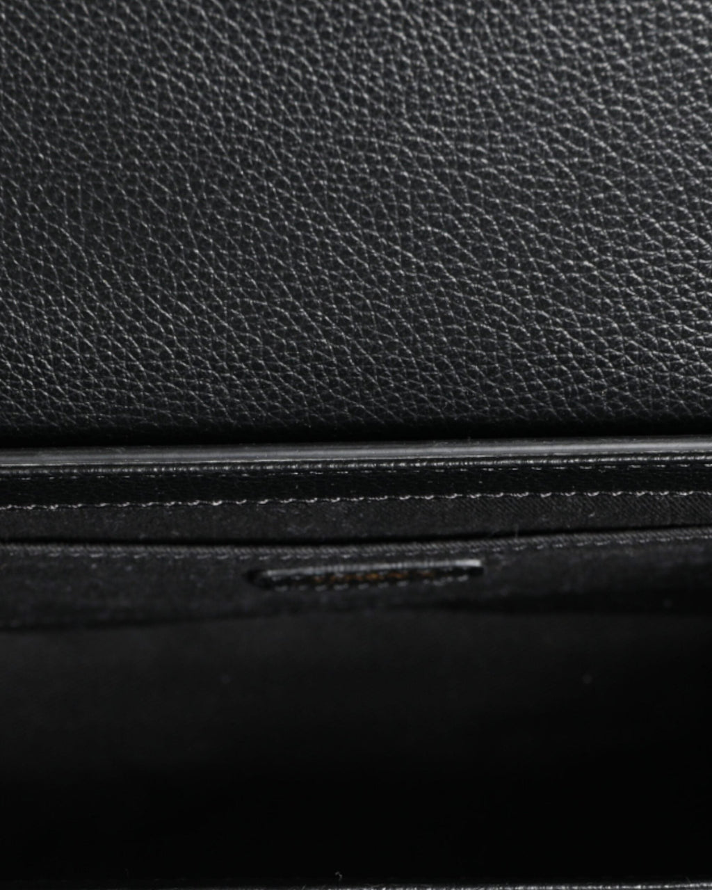 Versace – Virtus Leather Shoulder Bag Black